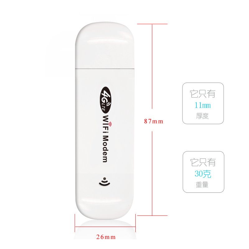 Mobile 150Mbps LTE WiFi 4G Dongle Compatible with 3G